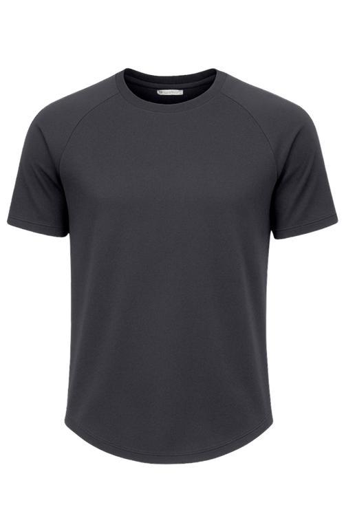 Erkek Reglan Oval Kesim %100 Pamuk Yumuşak Dokulu Bisiklet Yaka T-shirt