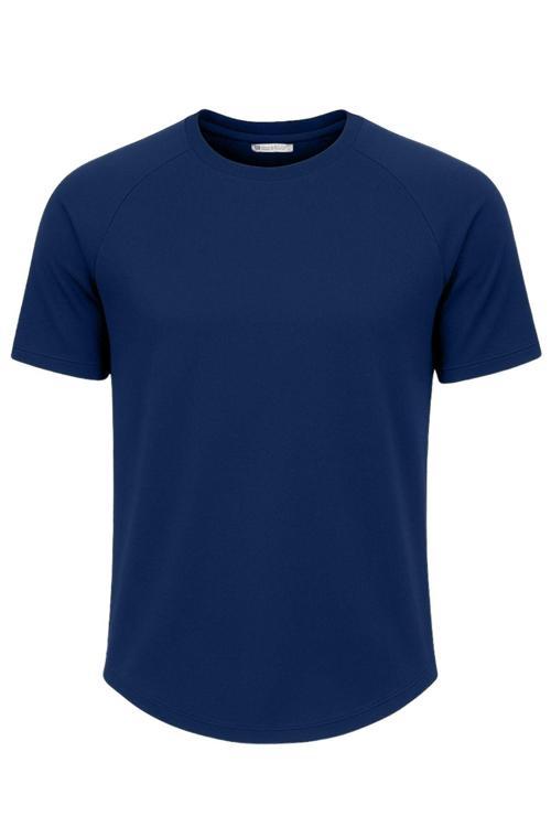 Erkek Reglan Oval Kesim %100 Pamuk Yumuşak Dokulu Bisiklet Yaka T-shirt