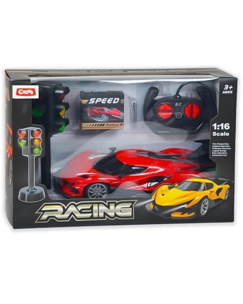 s 1:16 Uzaktan Kumandalı Usb Araba RC Trafik Işıklı Kırmızı 898A