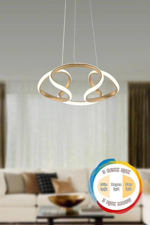 Led Avize 3 Renk Küçük Dron Toplu Eskitme Renk (Salon,Mutfak,Yatak Odası,Koridor)