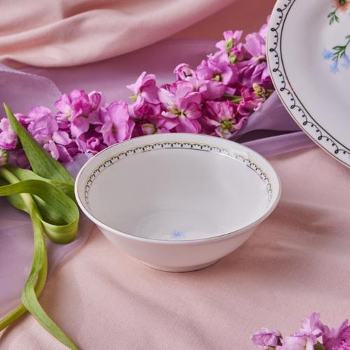 Minton Mavi Çiçek Kase 14 Cm