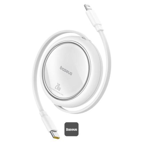 P10364501211-00 Free2Pull Makaralı Şarj Kablosu Usb-C-Lightning 20W 1 Metre Beyaz