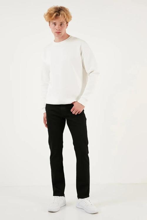 Erkek 502 Jeans Regular Taper Normal Bel Siyah Kot Pantolon - A2088-0012