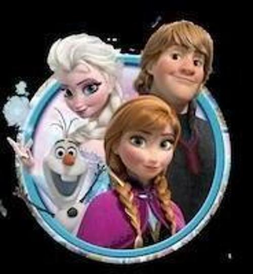 Elsa Anna Olaf Şekerli Kağıt Baskı (21 X 29 Cm)