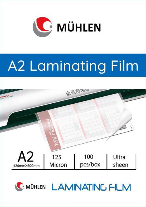 Beutel A2-125 / A2 Boyutu, 125 Mikron Laminasyon PVC Filmi 1 Paket 100 Adet