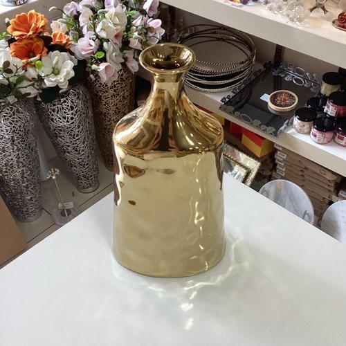 Dekoratif Seramik Vazo Gold Renk 28 cm