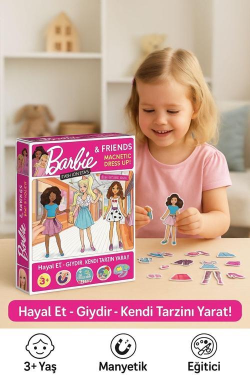 Manyetik Moda Kutusu Kıyafet Giydirme Magnet Kostümler, Eğitici Puzzle