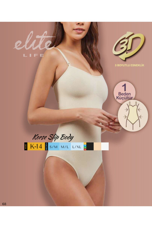 İnce Askılı Slip Body Korse