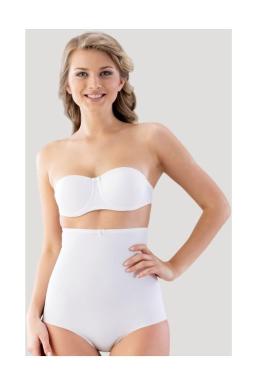 Kadın Beyaz Lazer Kesim Slip Korse Mem2813