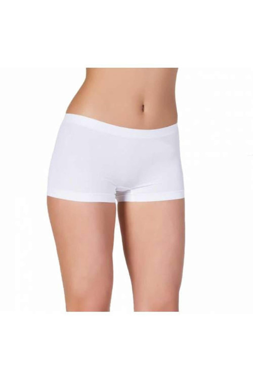 Beyaz Kadın 5202 Kadın Dikişsiz Boxer 1 Lı Paket