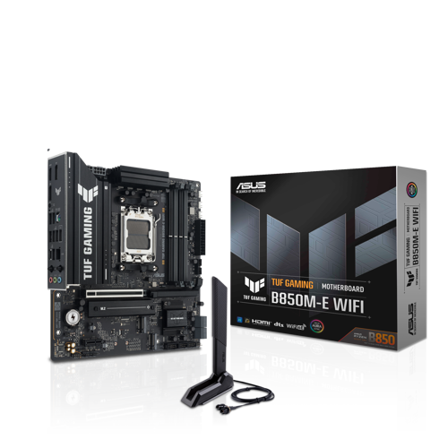 TUF GAMING B850M-E WIFI B850M DDR5 (Vga Yok) GLan 2.5G mATX HD DP TYP-C M2 WIFI BT AM5 AMD Anakart