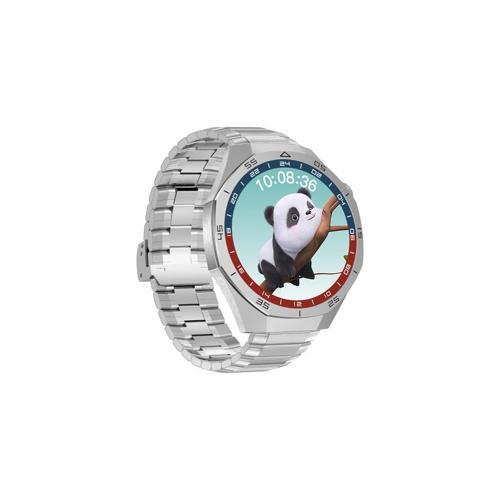 Amoled Ekran 48mm Metal ve Silikon Kordonlu Akıllı Saat Gri WT6 Pro