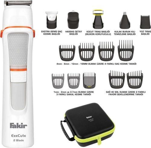 Execute 2 Blade 15'i Bir Arada Beyaz Erkek Bakım Kiti.