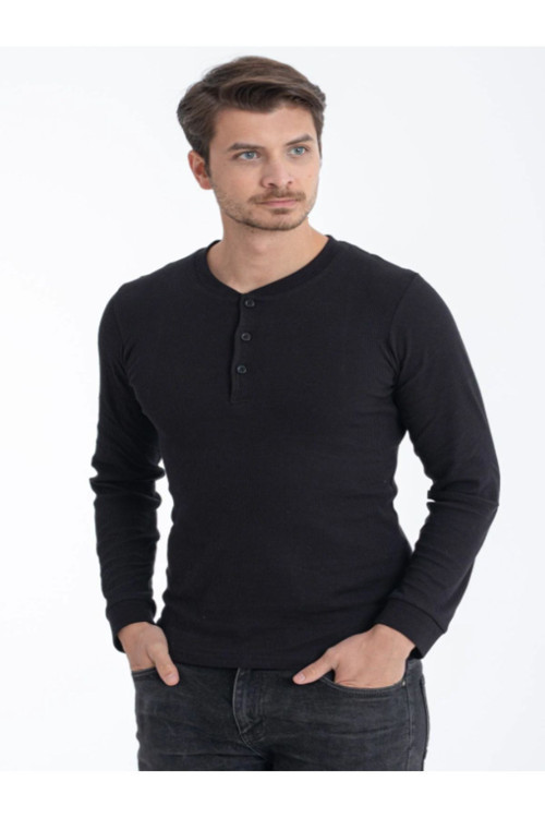 İç Giyim Erdem Düğmeli Kaşkorse Uzun Kollu T-Shirt (1 Adet)