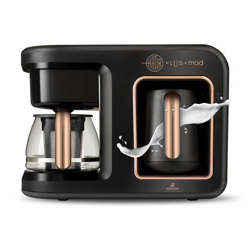 Hatır Plus 5 in 1 Essential Közde ve Sütlü Türk Kahvesi ve Filtre Kahve Makinesi Black Copper