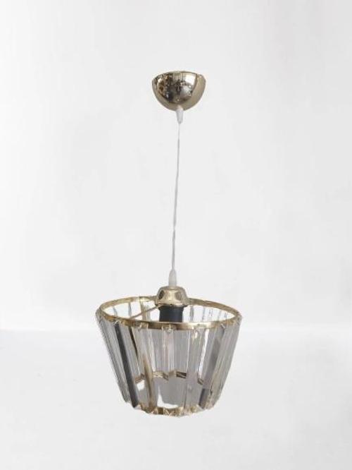 Kristal Taşlı Konik GOLD Büyük Yuvarlak E-27 Duylu