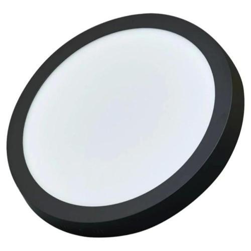 24w Yuvarlak Led Armatür 6500k SİYAH Kasa Beyaz Işık IP20 280x30mm