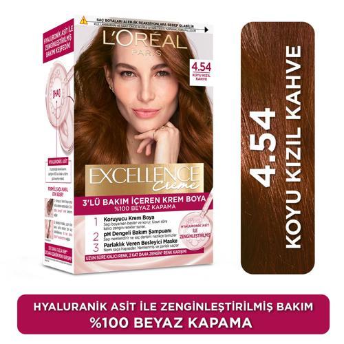 Excellence Creme Saç Boyası 4.54 Koyu Kızıl Kahve