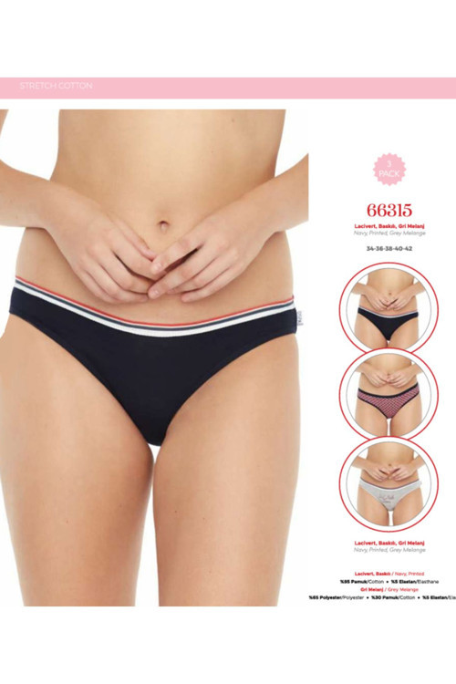 İç Giyim Us.Polo.Ass. 3'Lü Paket Slip Külot