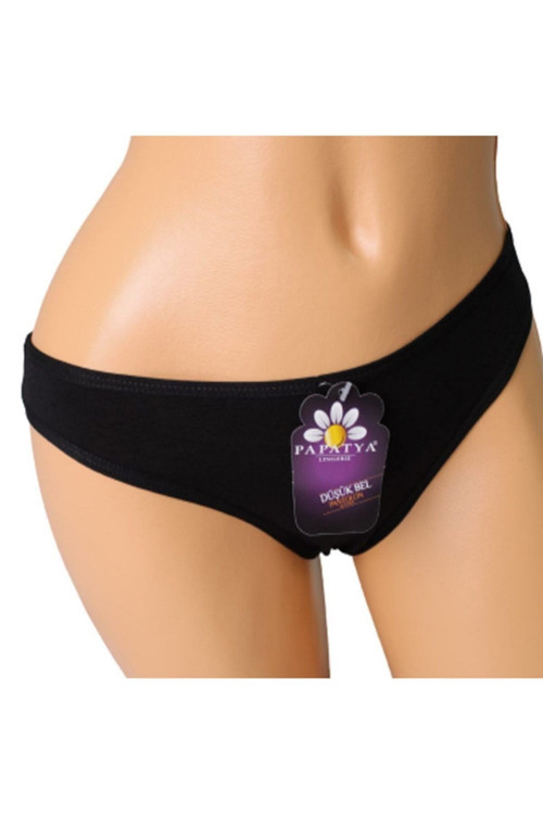 Kadın Siyah Paket Pamuklu Düşük Bel Bikini Külot 1965 3'Lü