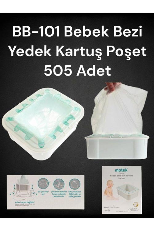 Bebek Çöp Kovası Zuubaby Uyumlu Yedek Kartuş( Poşet) 505 Kapasiteli