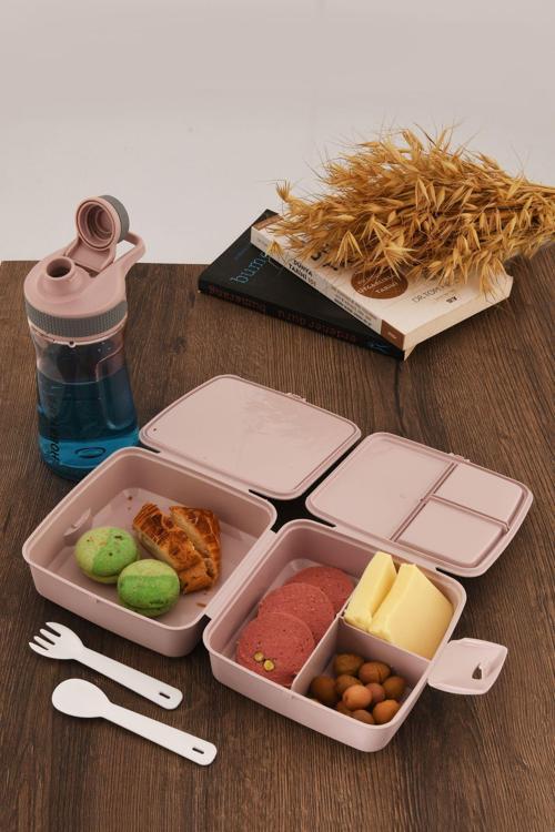 Beslenme Çantası - Su Matarası 2 Li Ürün Kendinden Kaşıklı Pudra