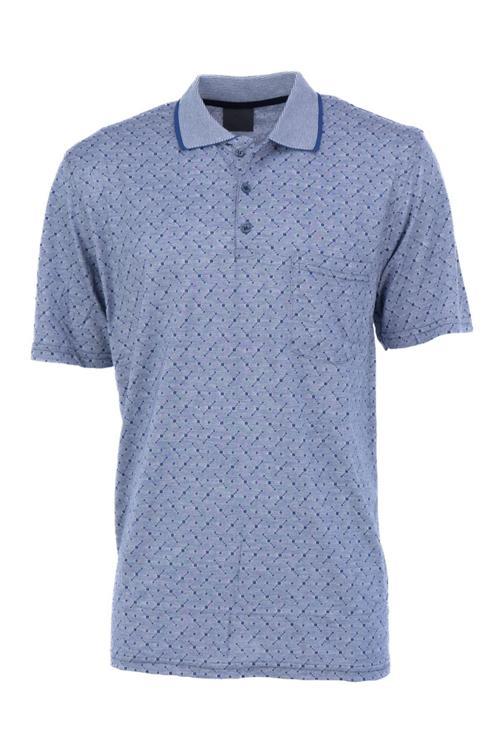 Erkek T-shirt Yazlık Cepli Kısa Kollu Modern Jakarlı Karelli Model Rahat Kesim Pamuklu Kumaş