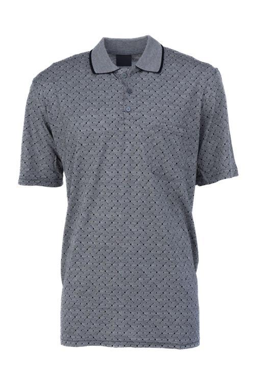 Erkek T-shirt Yazlık Cepli Kısa Kollu Modern Jakarlı Karelli Model Rahat Kesim Pamuklu Kumaş