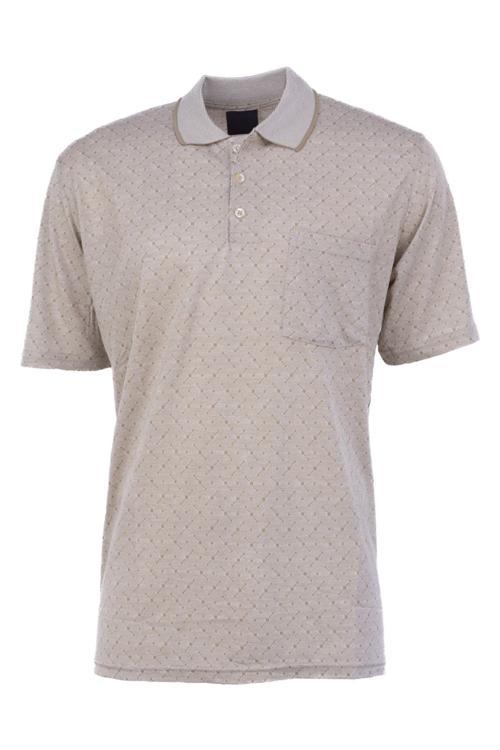 Erkek T-shirt Yazlık Cepli Kısa Kollu Modern Jakarlı Karelli Model Rahat Kesim Pamuklu Kumaş