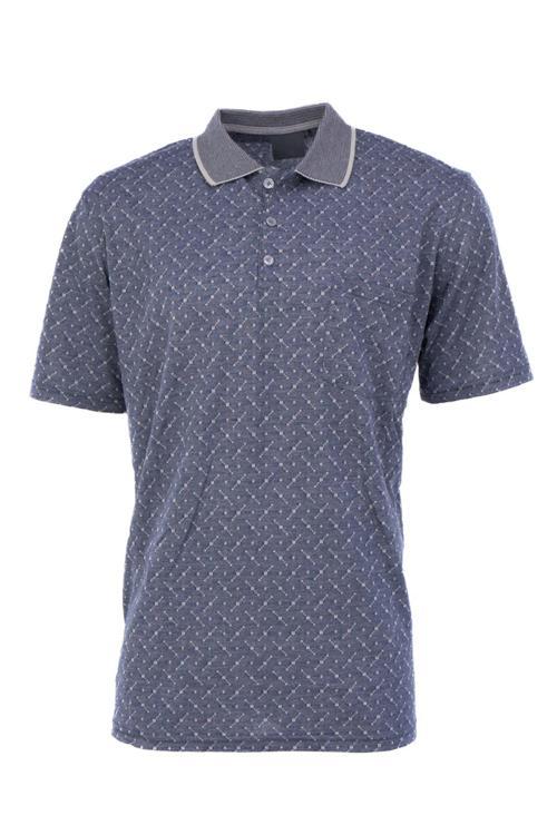 Erkek T-shirt Yazlık Cepli Kısa Kollu Modern Jakarlı Karelli Model Rahat Kesim Pamuklu Kumaş