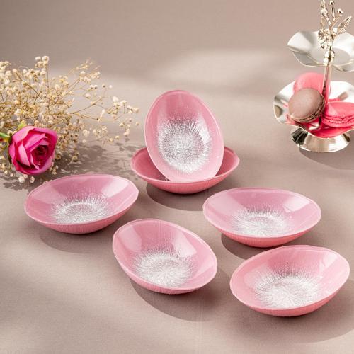 Pastel 6 Parça Cam Gondol 12 cm Pembe
