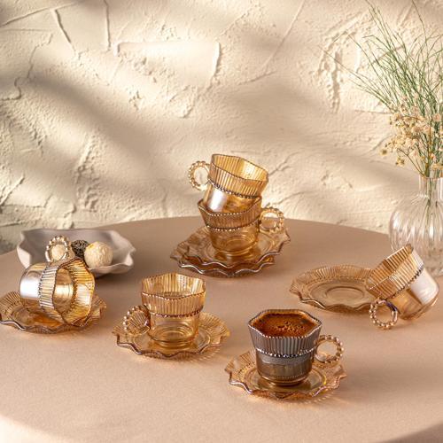 Hatrı Var Amber 80 ml 6'lı Kahve Fincanı Takımı