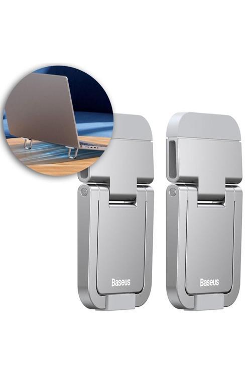 Katlanabilir Portatif Macbook Dizüstü Bilgisayar Laptop Stand Ayağı Gümüş