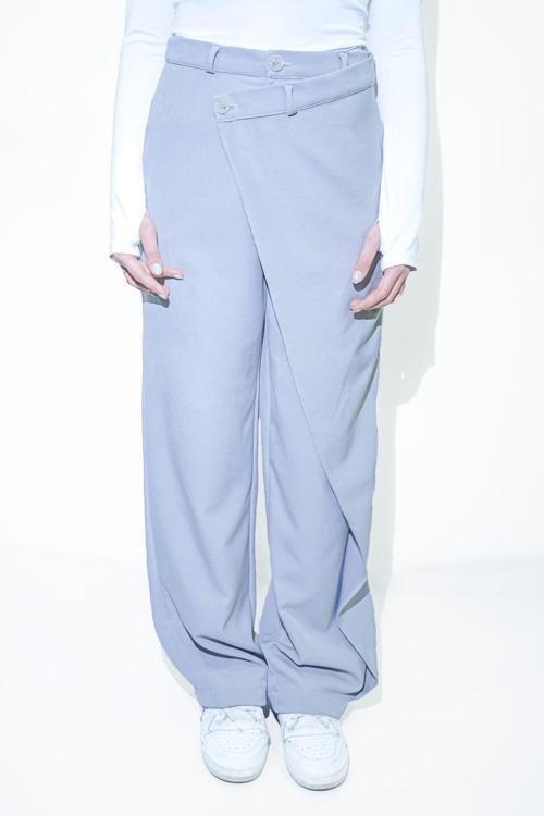 X Nurbeli Asimetrik Urban Tasarım Palazzo Pantolon