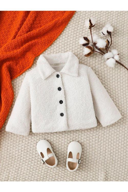 Unisex Peluş Çocuk Ceket