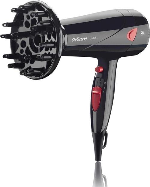 Ar569 Siyah Linda 2000 Watt Saç Kurutma Makinesı