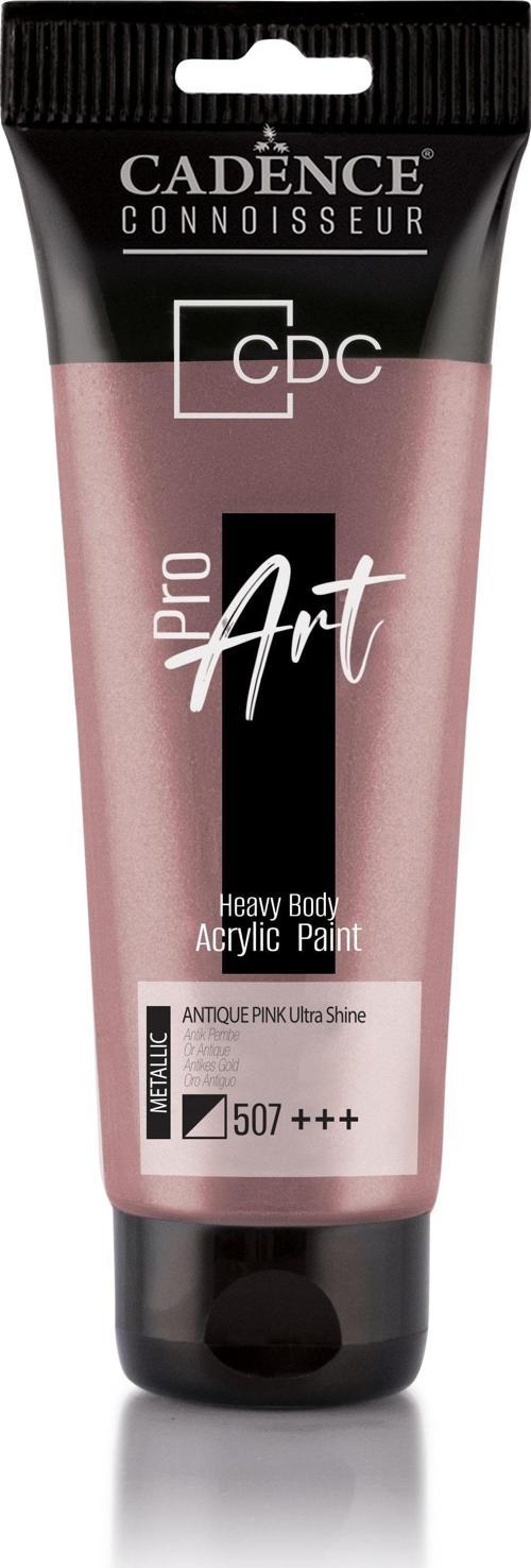 PROART HEAVY BODY  METALİK ULTRA PARLAK AKRİLİK BOYA PRD-507 ANTİK PEMBE 120