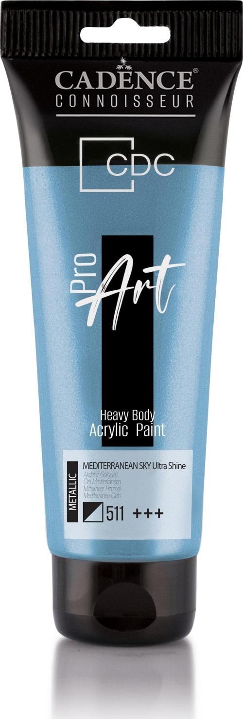 PROART HEAVY BODY  METALİK ULTRA PARLAK AKRİLİK BOYA PRD-511 AKDENİZ GÖKYÜZÜ 120 ml