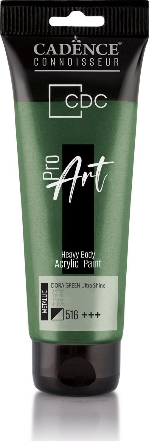 PROART HEAVY BODY  METALİK ULTRA PARLAK AKRİLİK BOYA PRD-516 DORA YEŞİL 120 ml