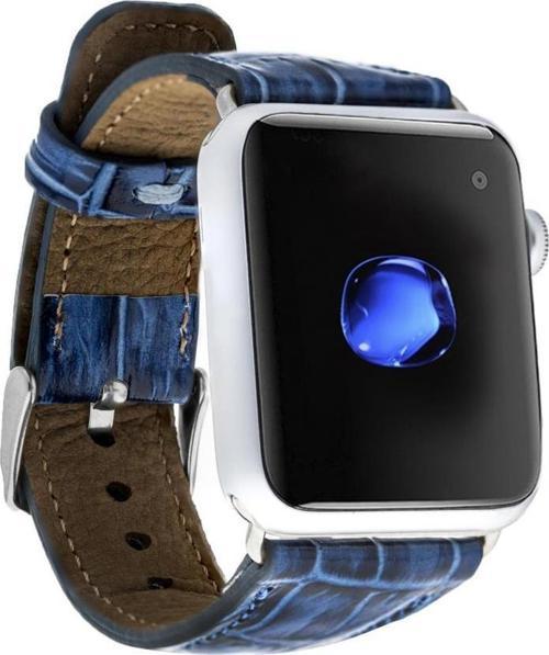 Apple Watch Uyumlu Deri Kordon 42-44-45mm Croco YK07