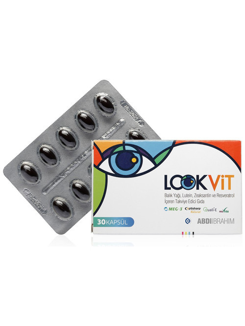 Balık Yağı, Lutein, Zeaksantin ve Resveratrol İçeren 30 Kapsül