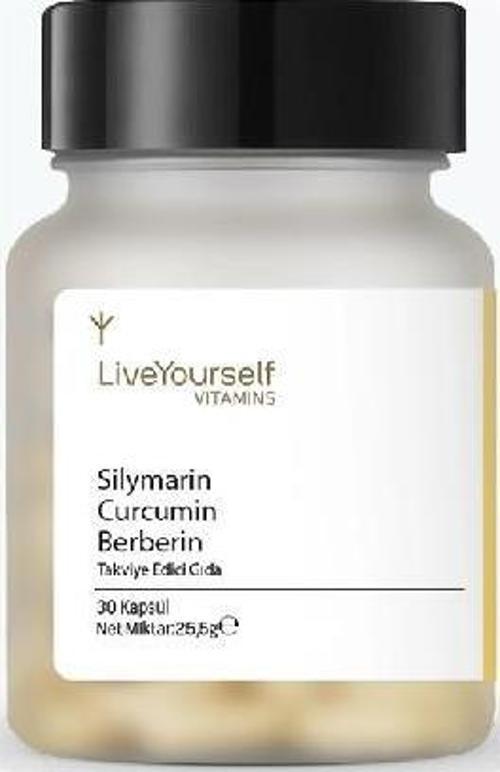 Vitamins Silymarin Curcumin Takviye Edici Gıda 30 Kapsül