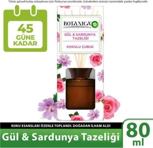 Botanica Gül & Sardunya Tazeliği Çubuklu Oda Kokusu 80 ml