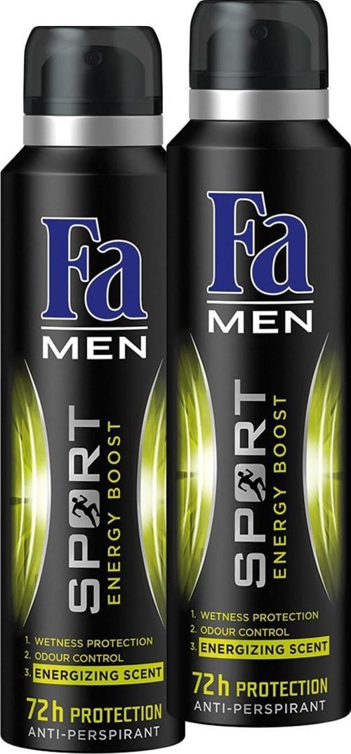 Double Power Men Sport (Yeni Adıyla Sport Energy Boost) Deo Spray 150 ml x 2 Paket