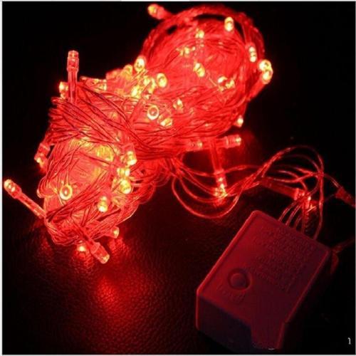 10 Metre Kırmızı Led Işık Kırmızı İp Led Işık Kablo Işık 220V Fişli Işık Dekorasyon Işığı Noel Işığı