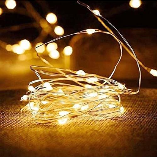 Gün Işığı Pilli Işık 10 Metre Pilli Gün Işığı Led Işık Noel Işığı Yılbaşı Işığı Yılbaşı Ağacı Işığı