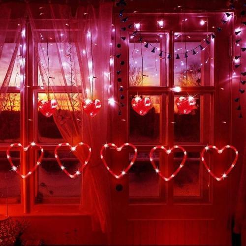 Kalpli Salkım Led Işık Dekor Led Işık Red Light Kırmızı Salkım Led Işık Modlu 220V Kırmızı Led Işık
