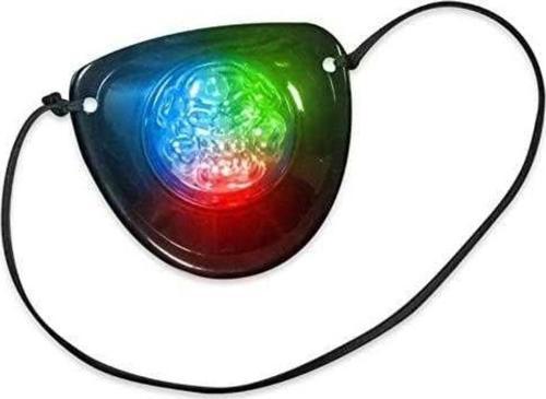 Led Işıklı Korsan Göz Bandı Işıklı Korsan Bandı Cadılar Bayramına Özel Light Up Pırates Eye Patch