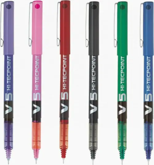 V5 Hi-tecpoint 6 Farklı Renk Iğne Uçlu Mürekkepli Kalem