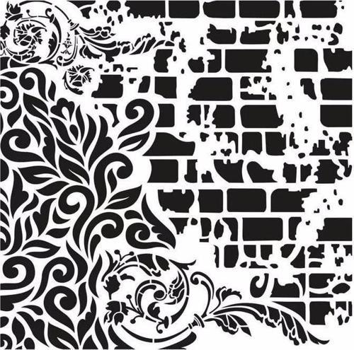 GRUNGE STENCIL GCS-5 45X45